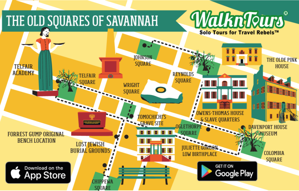 WalknTours The Self Guided Walking Tour App Visit Savannah