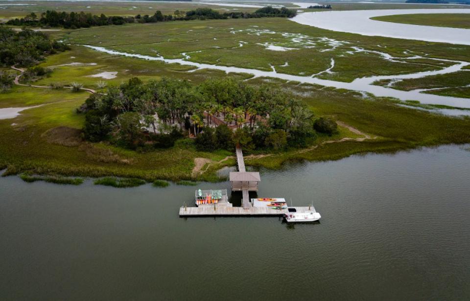 Page Island - Outside's private island, Page Island, an adventure outpost in the backwater marshes. Page Island - Outside's private island, Page Island, an adventure outpost in the backwater marshes.