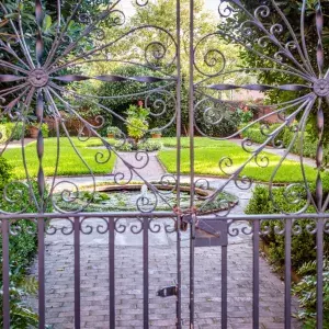 The courtyard at the Davenport House Museum in Savannah, Georgia.