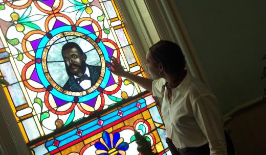 Stained Glass at Savannah's First African Baptist Church Stained Glass at Savannah's First African Baptist Church