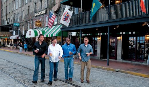 Bachelor Party on River Street Bachelor Party Savannah River Street Men