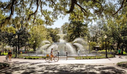 Forsyth Park fountain bicycle Forsyth Park fountain bicycle