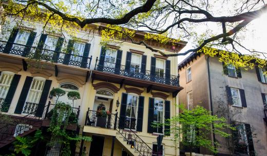 Homes in Savannah's Historic District