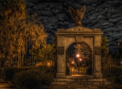 A haunting scene of Colonial Park Cemetery