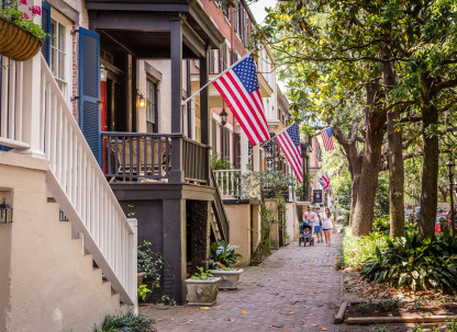 Jones Street in Savannah, Georgia.