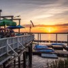 Tybee Island AJ's Dockside Restaurant Patio Boats Dining