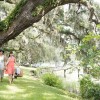 A picnic in Savannah's Moon River District 