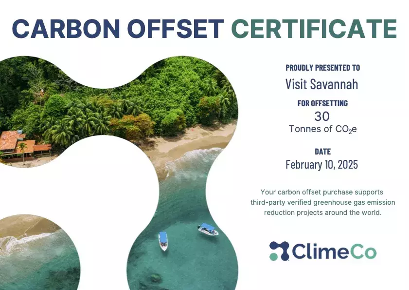 carbon offset certificate