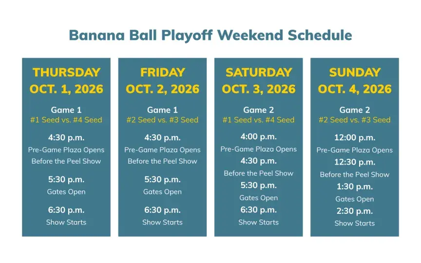 bananas playoff schedule