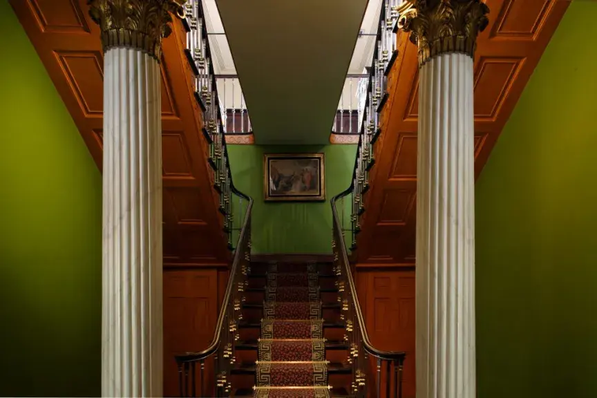 Inside the Owens-Thomas House & Slave Quarters in Savannah, Georgia.