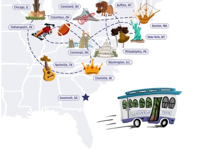 Savannah Tour Map