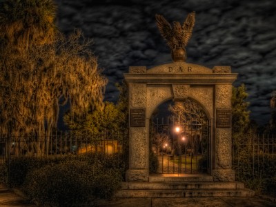 A haunting scene of Colonial Park Cemetery