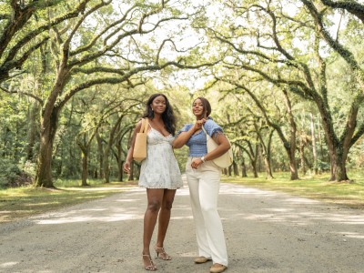 SAKS and Loveshackfancy collaboration in Savannah, GA.