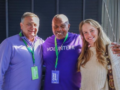 joseph marinelli, earl humes, and sarah iocovozzi pose for a photo