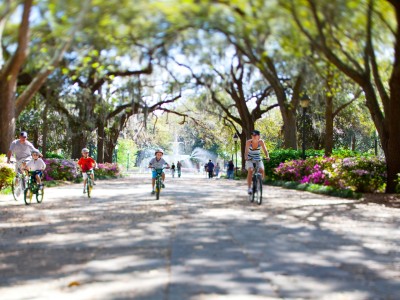 Bicyling in Forsyth Park Forsyth Park Bicycles