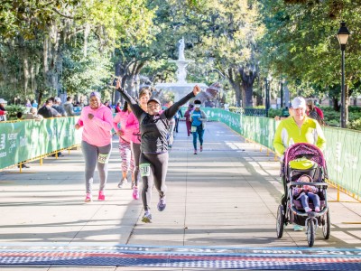 The annual Publix Savannah Women's Half Marathon & 5K race in Savannah, Georgia.