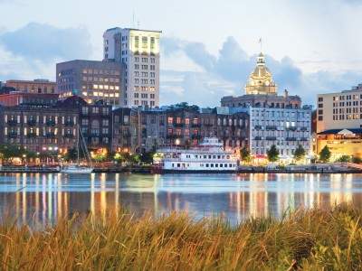 River Street Savannah Skyline River Street Savannah Skyline