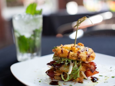 "BLT" Stack at Belford's Savannah Seafood & Steaks. "BLT" Stack at Belford's Savannah Seafood & Steaks.
